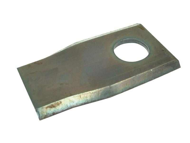 Mower Blade - Twisted blade, top edge sharp & parallel -  92 x 50x4mm - Hole Ø20.5mm  - RH -  Replacement for JF, Stoll