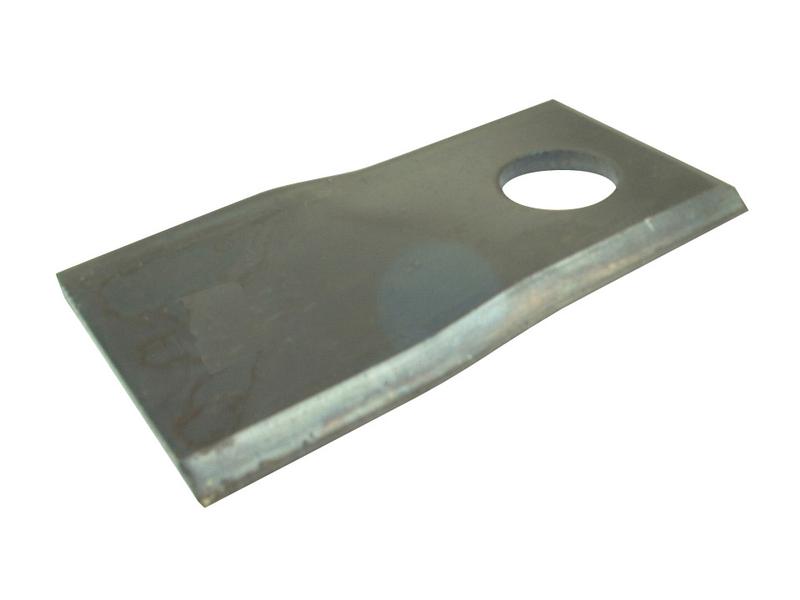 Mower Blade - Twisted blade, top edge sharp & parallel -  96 x 48x4mm - Hole Ø19mm  - LH -  Replacement for Claas, Krone