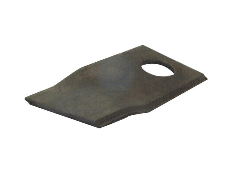 Mower Blade - Twisted blade, bottom edge sharp & parallel -  94 x 48x3mm - Hole Ø19mm  - RH -  Replacement for PZ, Krone, Vicon, Kuhn