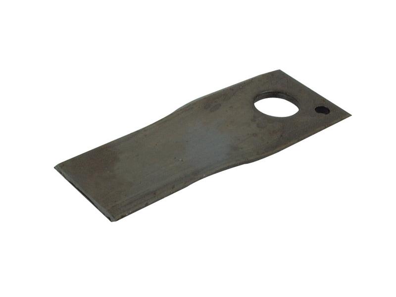 Mower Blade - Twisted blade, top edge sharp & parallel - 107x48x4mm - Hole Ø18.5mm - RH - Replacement for Vicon Image 1