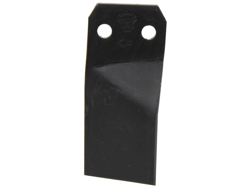 Rotavator Blade Twisted RH 80x8mm Height:  Hole centres: 44mm. Hole Ø: 14.5mm. Replacement for Maschio Image 1
