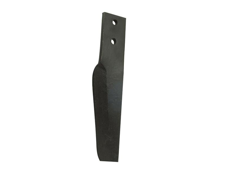 Power Harrow Blade 60x12x335mm LH. Hole centres: 44mm. Hole Ø 12.5mm. Replacement for Maschio.