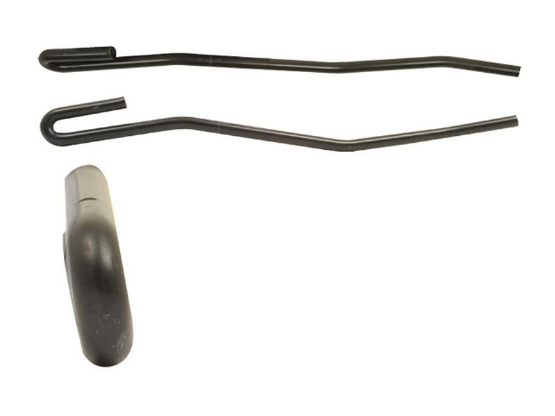 Tedder haytine - RH -  Length: 420mm, Width Ø11mm - Replacement for Vicon Image 1
