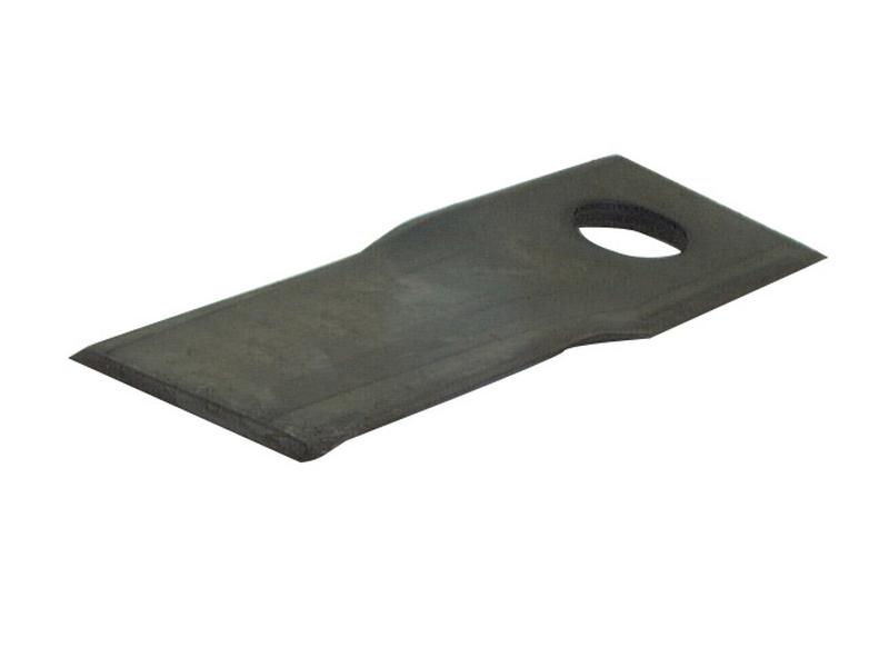 Mower Blade - Twisted blade, top edge sharp & parallel -  115 x 47x4mm - Hole Ø19mm  - RH -  Replacement for