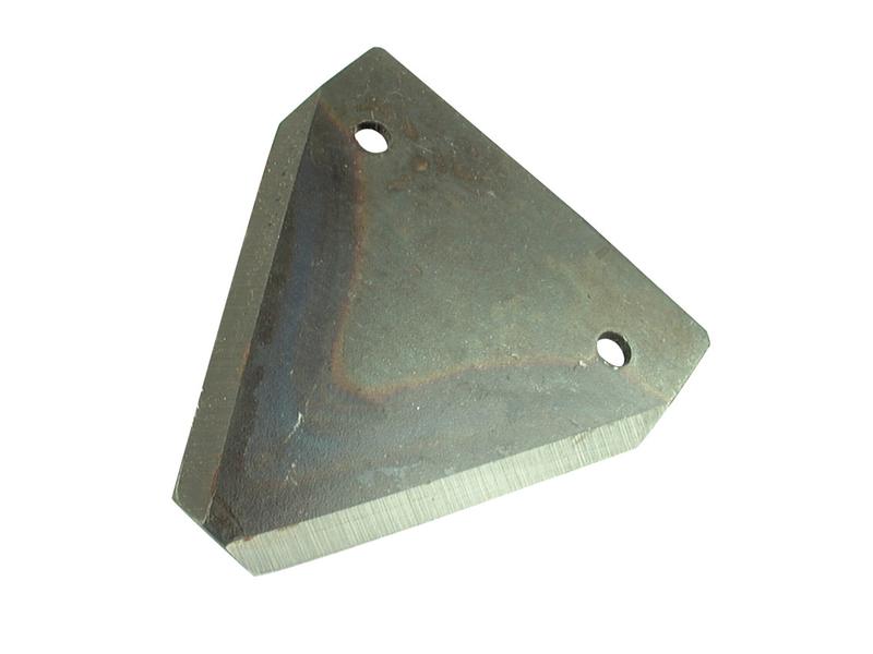 Knife section - Smooth -  80x76x2mm -  Hole Ø5.5mm -  Hole centres  51mm - Replacement forMassey Ferguson