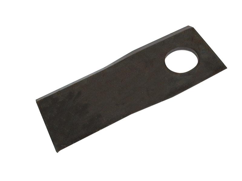 Mower Blade - Twisted blade, top edge sharp & parallel -  126 x 48x4mm - Hole Ø20.5 x 23mm  - RH -  Replacement for Kuhn, Taarup, Agram, Kverneland