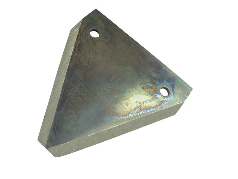 Knife section - Smooth -  80x76x2mm -  Hole Ø5.5mm -  Hole centres  51mm - Replacement forClaas Image 1