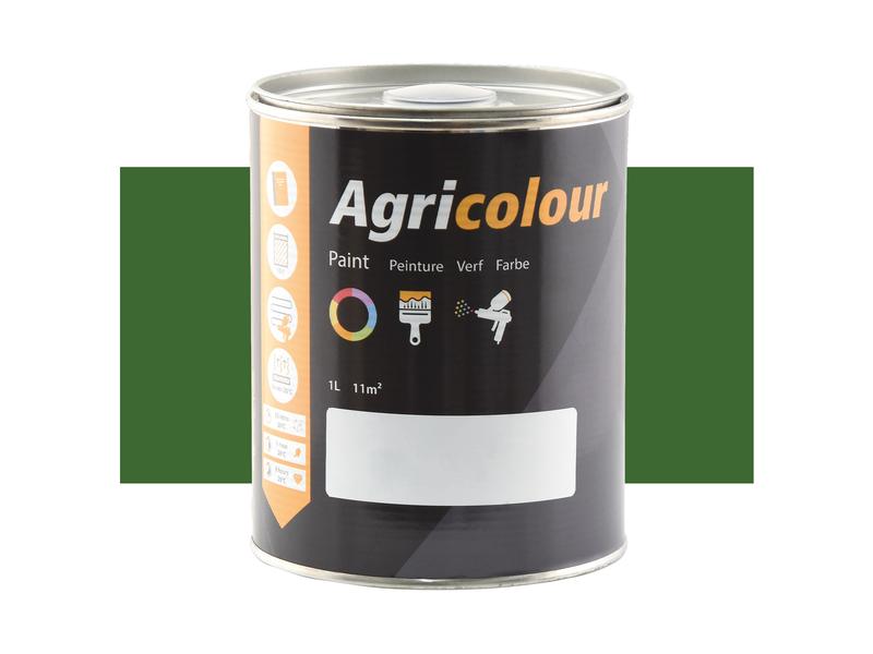 Agricolour - Green Gloss Paint 1L Tin Image 1