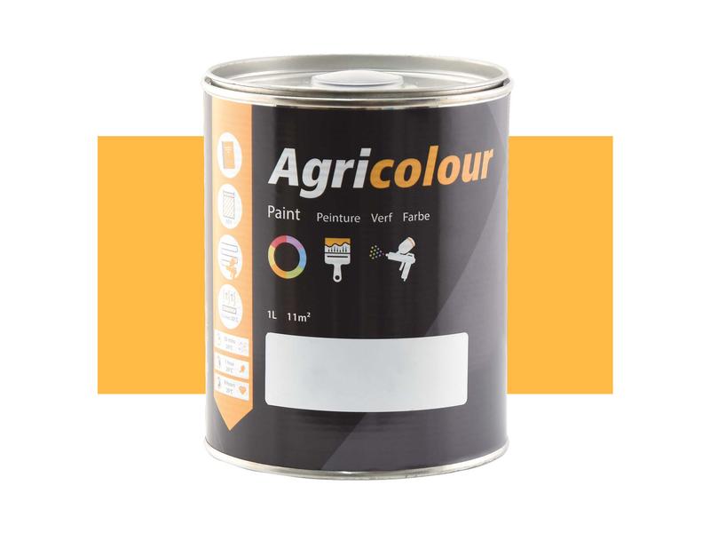 Agricolour - Yellow Gloss Paint 1L Tin Image 1