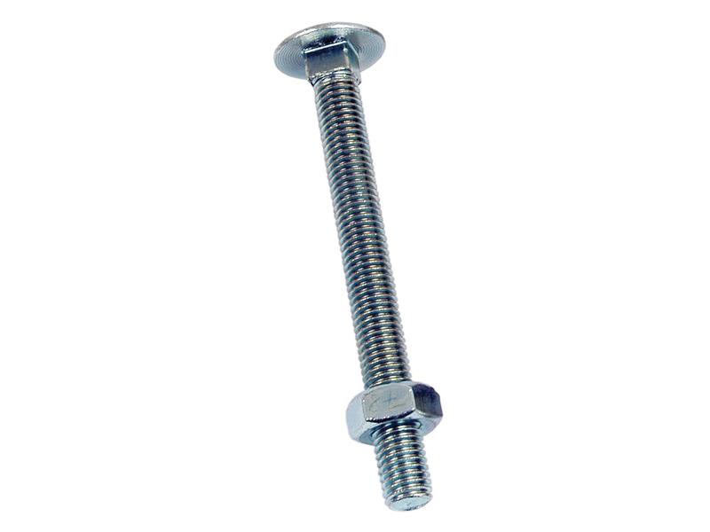 Metric Carriage Bolt and Nut, M10x150mm (DIN 601/934) Image 1