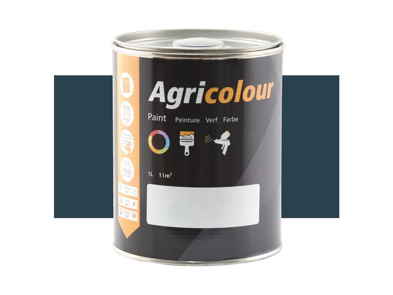 Agricolour - Dark Blue Gloss Paint 1L Tin Image 1