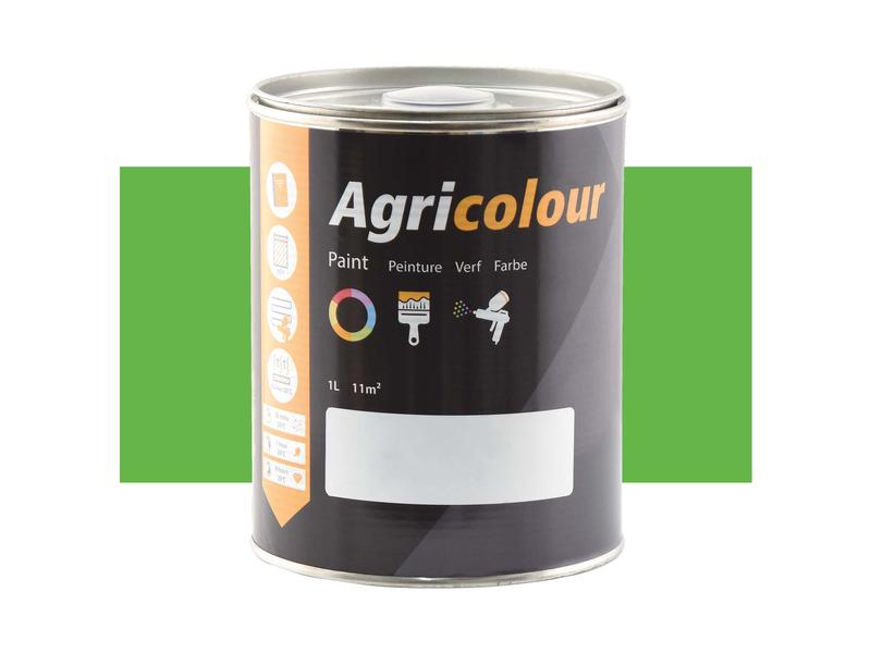Agricolour - Light Green Gloss Paint 1L Tin Image 1