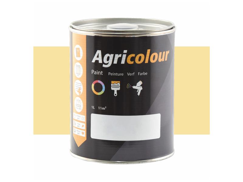Agricolour - Yellow Gloss Paint 1L Tin Image 1