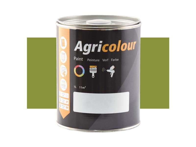 Agricolour - Green Gloss Paint 1L Tin Image 1
