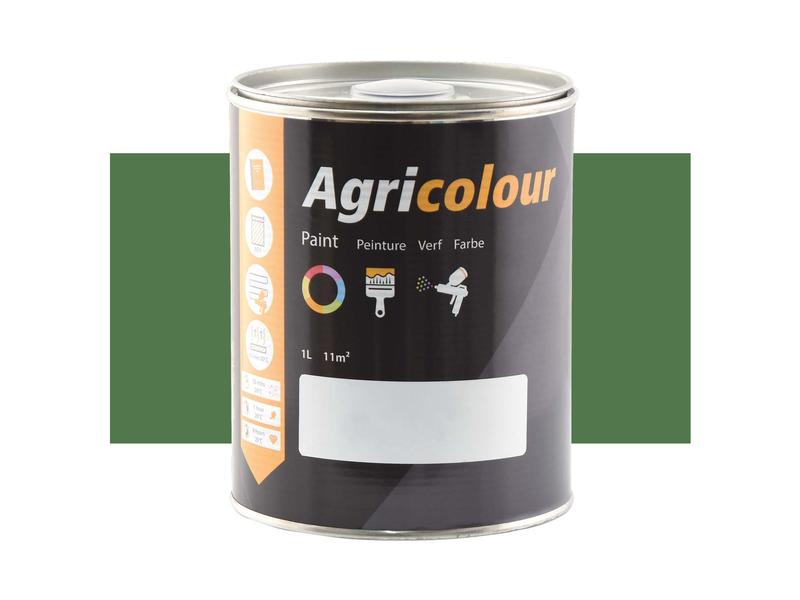 Agricolour - Green Gloss Paint 1L Tin Image 1