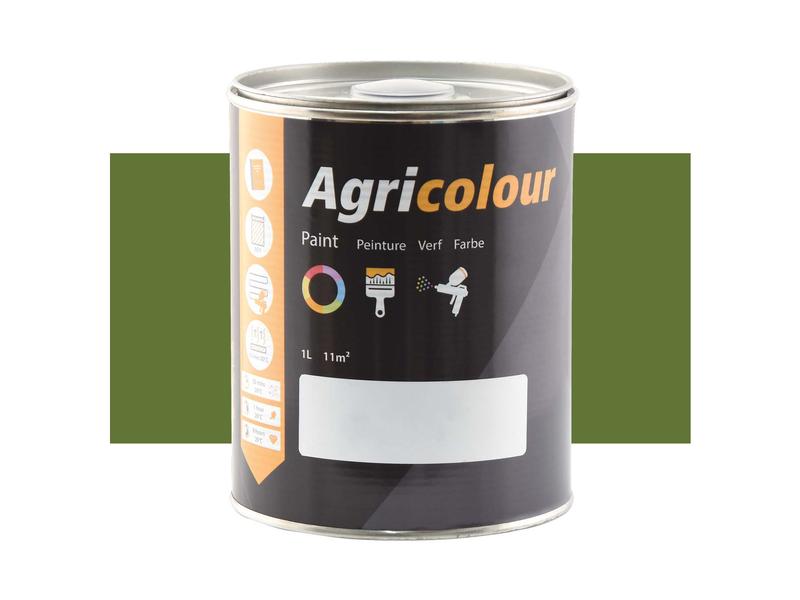 Agricolour - Green Yellow Gloss Paint 1L Tin Image 1