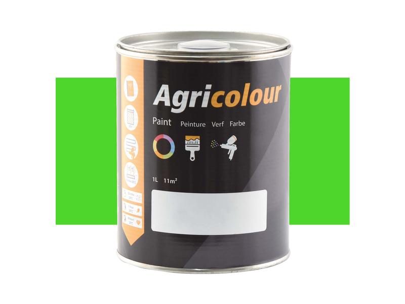 Agricolour - Green Gloss Paint 1L Tin Image 1