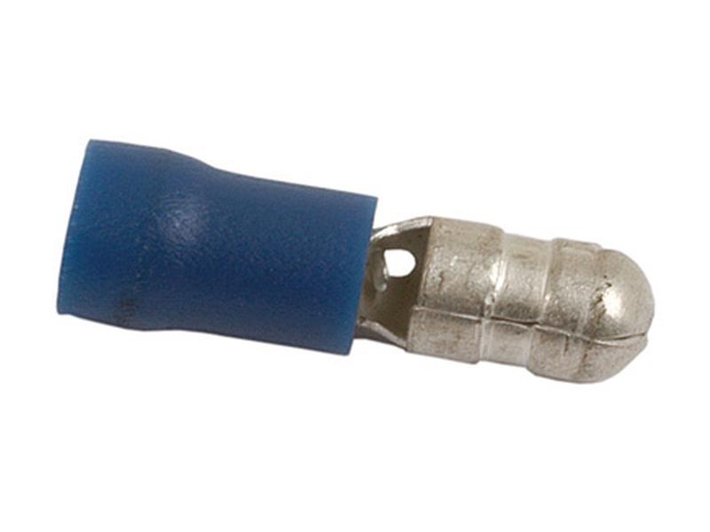 Pre Insulated Bullet Terminal, Standard Grip - Male, 5.0mm, Blue (1.5 - 2.5mm) Image 1