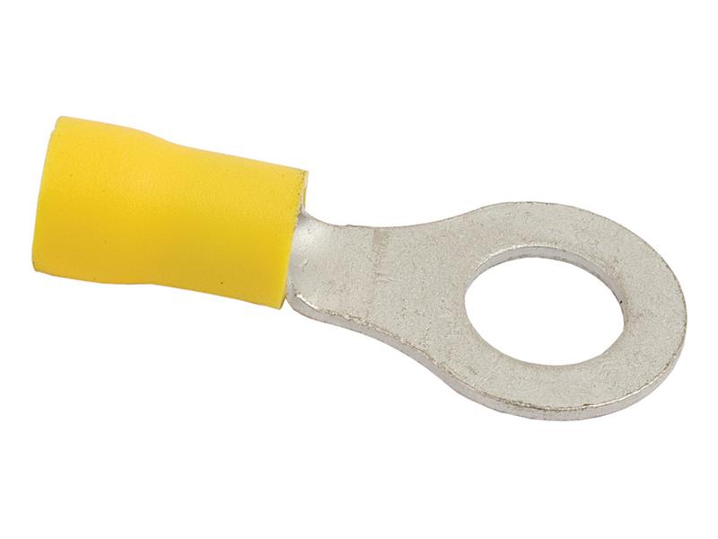 Pre Insulated Ring Terminal, Standard Grip, 8.4mm, Yellow (4.0 - 6.0mm) Image 1