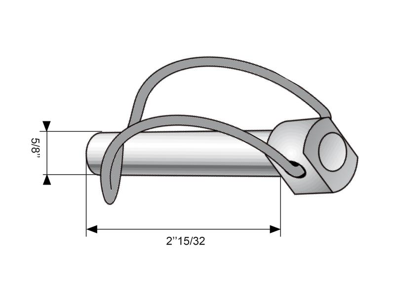 Stabilizer Small Pin Box Stabiliser Pin, Pin Ø16mm x 62mm