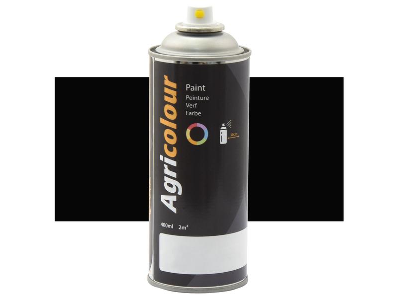 Agricolour - Matt Black Matt Paint 400ml Aerosol Image 1