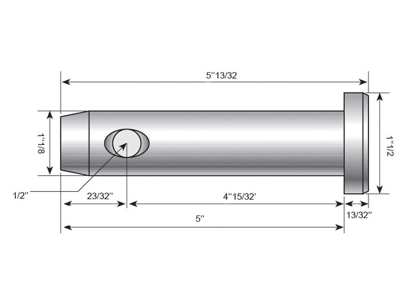 Lower link pin 28x113mm Cat. 2