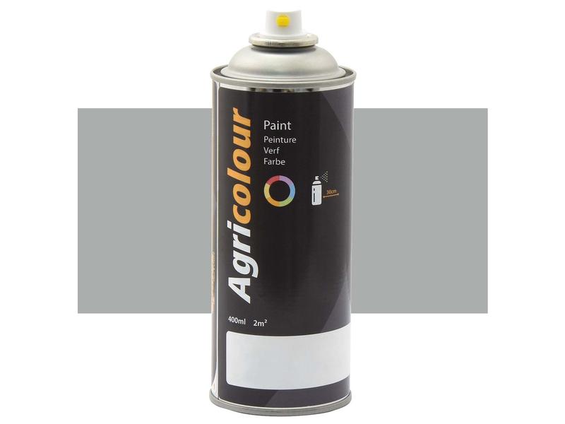Agricolour - Light Grey Gloss Paint 400ml Aerosol Image 1
