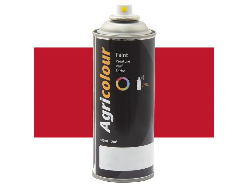 Agricolour - Red Gloss Paint 400ml Aerosol Image 1