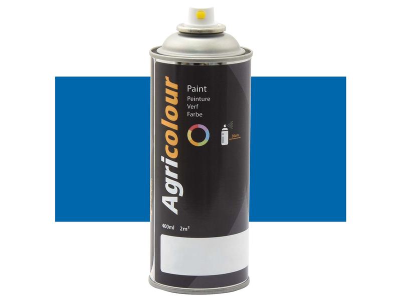 Agricolour - Blue Gloss Paint 400ml Aerosol Image 1