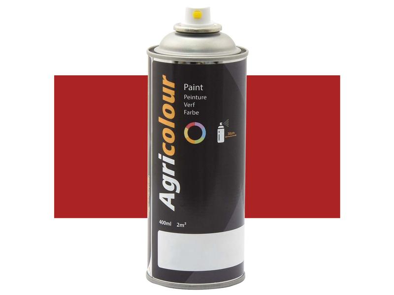 Agricolour - Red Gloss Paint 400ml Aerosol Image 1