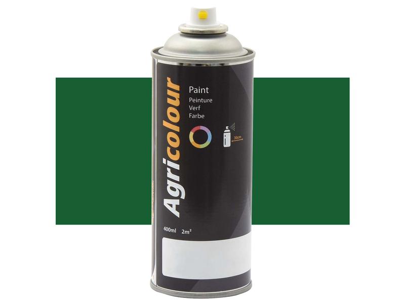 Agricolour - Dark Green Gloss Paint 400ml Aerosol Image 1