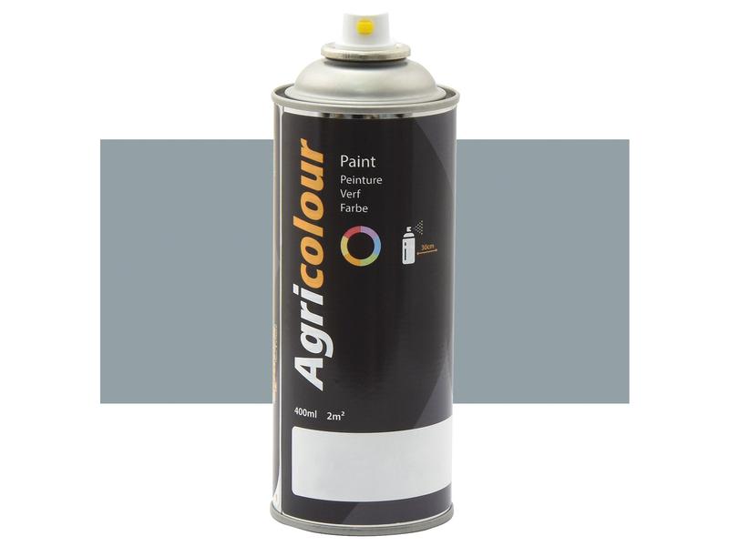 Agricolour - Silver Grey Gloss Paint 400ml Aerosol Image 1