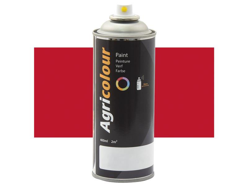 Agricolour - MF50 Red Gloss Paint 400ml Aerosol Image 1