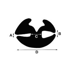 Glazing Rubber - H Type 2