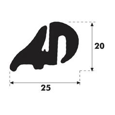 Glazing Rubber - S Type 3