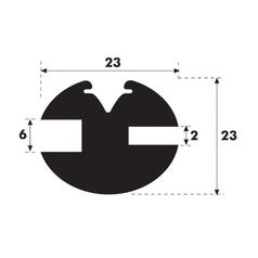 Glazing Rubber - H Type 2