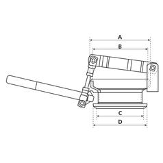 Quick Release Coupling with Flange - Female 6\'\' (159mm) x (150mm) (Galvanised) 3