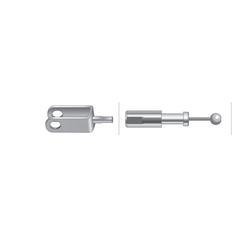 Foot Throttle Cable - Length: 617mm, Outer cable length: 485mm. 3
