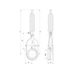 Gate valve with oildynamic ram with spring - Double threaded 6\'\' 3