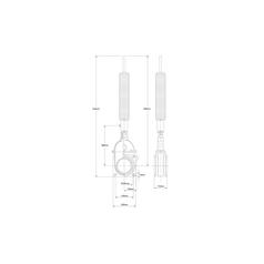 Gate valve with oildynamic ram with spring - Double flanged 8\'\' 4