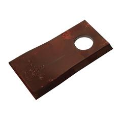 Mower Blade - Twisted blade, top edge sharp & parallel - 94x48x4mm - Hole Ø19mm - LH - Replacement for BCS 1