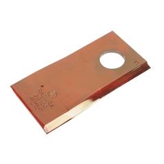 Mower Blade - Twisted blade, top edge sharp & parallel - 98x48x4mm - Hole Ø19mm - LH - Replacement for SIP 1