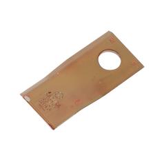 Mower Blade - Twisted blade, top edge sharp & parallel - 98x48x4mm - Hole Ø19mm - RH - Replacement for SIP 1
