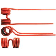 Tedder haytine - RH -  Length: 420mm, Width: 114mm, Ø10mm - Replacement for Kverneland, Taarup 1