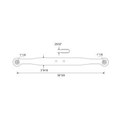 Lower Link Lift Arm -  Ball Ø 28mm -  Ball Ø 28mm -  RH & LH 3