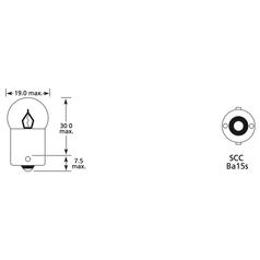 Light Bulb (Filament) R10W, 24V, 10W, BA15s (Box 1 pc.) 4