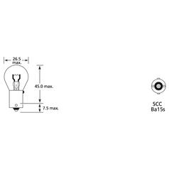 Light Bulb (Filament) 24V, 15W, BA15s (Box 1 pc.) 4