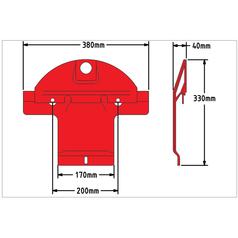 Skid - Length:330mm, Width:380mm, Depth:40mm -  Replacement for Pottinger 2