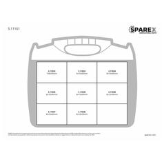 Metric Parallel Keys Assortment, 80 pcs. Handipak 3