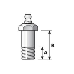 Grease Nipple - Extra Long (1/4\'\' UNF) 2